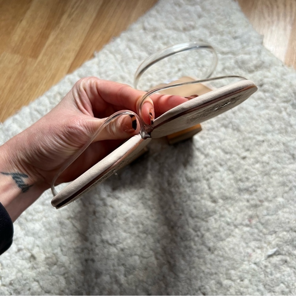 Steve Madden: Slip On See Through Strap Square He… - image 8